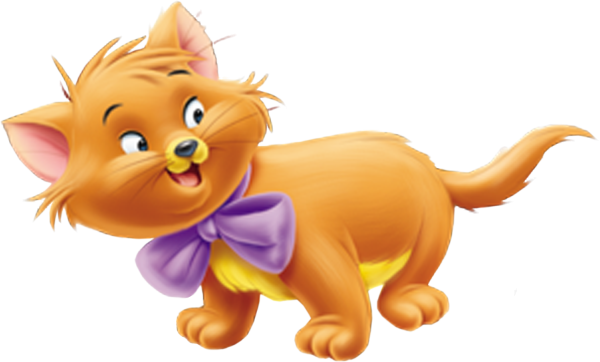 Рыжий котенок из мультика