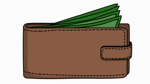 Кошелек рисованный