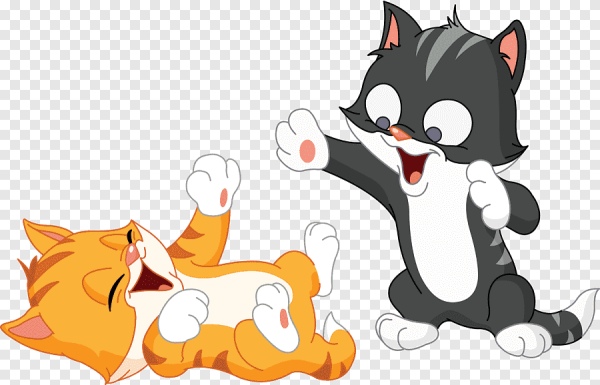 Две кошки мультяшные