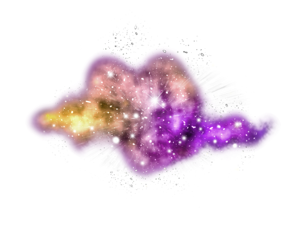 Волшебная пыль на прозрачном фоне