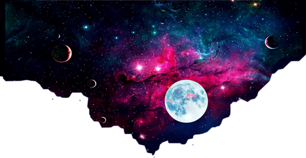 Космический фон круглый