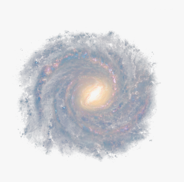 Галактика на прозрачном фоне