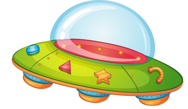 Летающая тарелка мультяшная