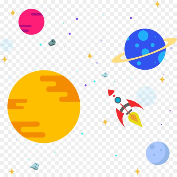 Векторные планеты для детей