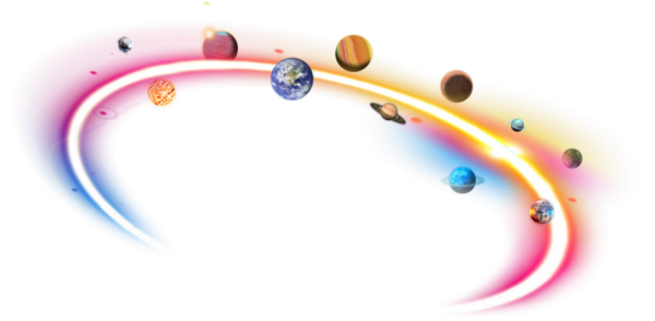 Космическая рамка на прозрачном фоне
