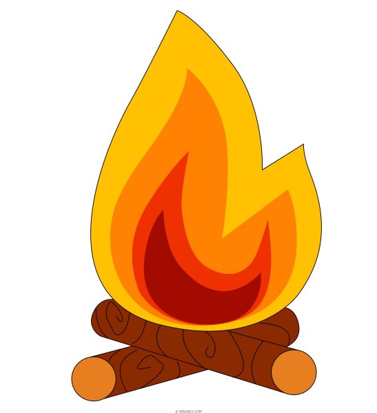 Костер рисунок