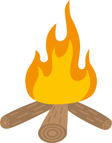 Векторное изображение костра