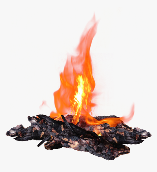 Костер без фона