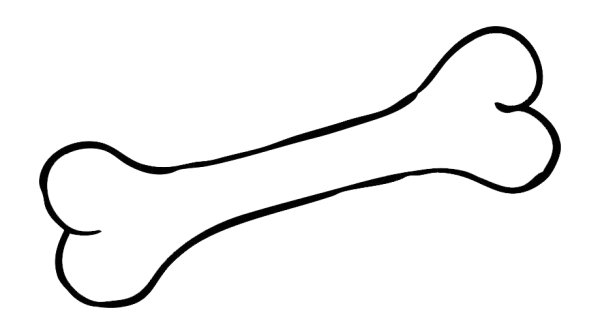 Косточка черно белая