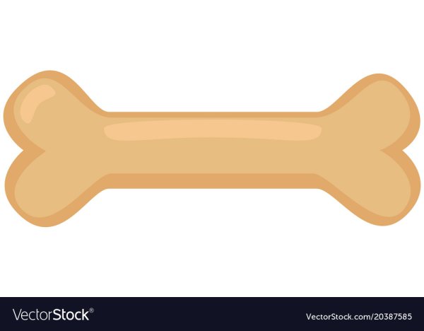 Мультяшная собака с косточкой