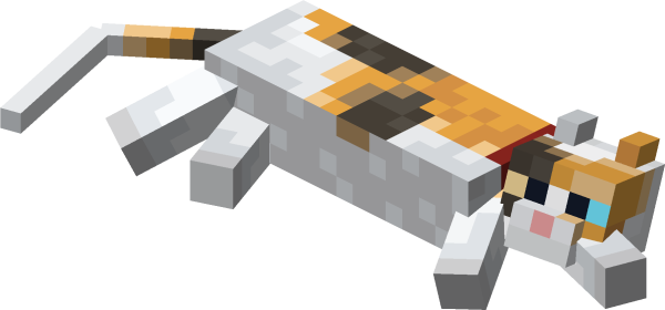 Трехцветный кот из МАЙНКРАФТА
