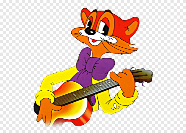 Кот Леопольд на прозрачном фоне