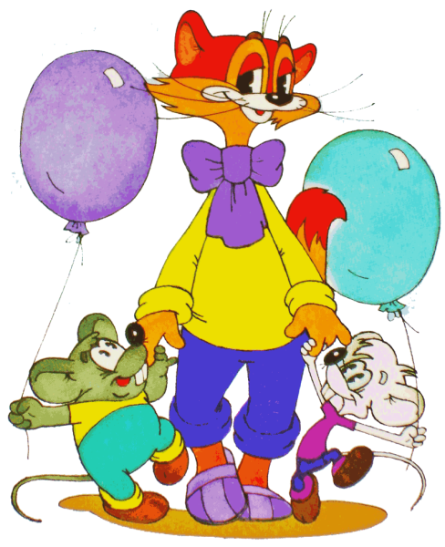 Герои мультфильма кот Леопольд