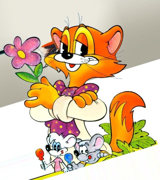 Кот Леопольд цветная