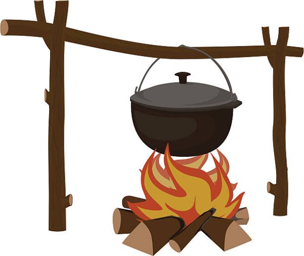 Котелок для костра в мультике