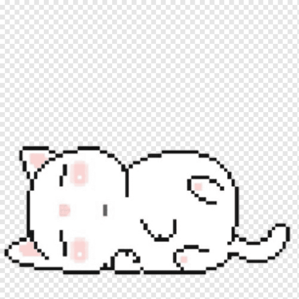 Милый пиксельный котик