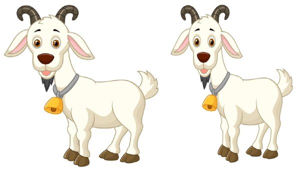 Коза с козленком картинка для детей на прозрачном фоне