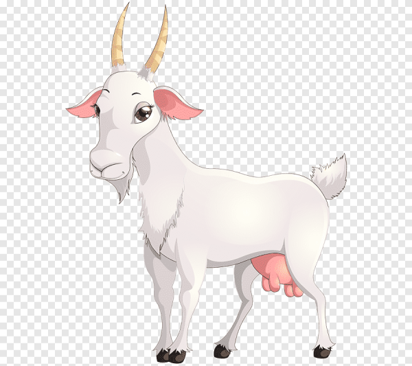 Коза для детей на прозрачном фоне