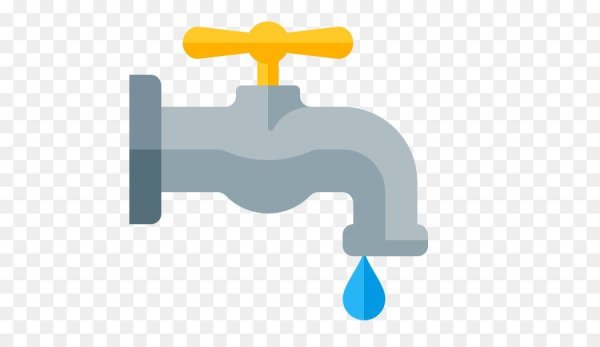 Кран с водой вектор