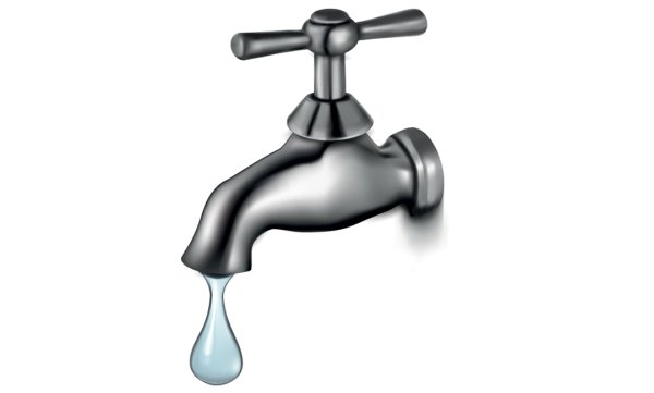 Кран с водой для детей