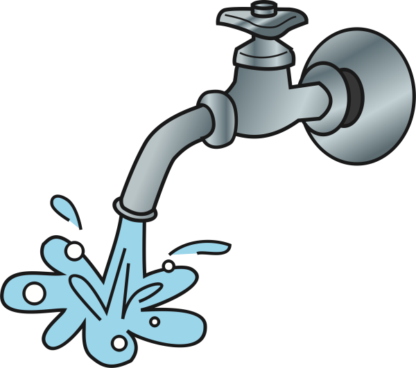 Кран с водой для детей