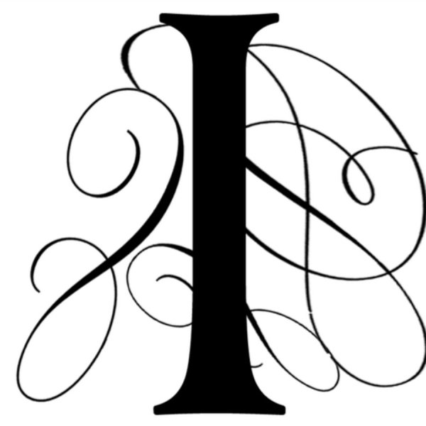 Красивая буква i английская