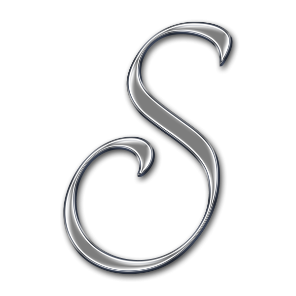 Красивая буква s