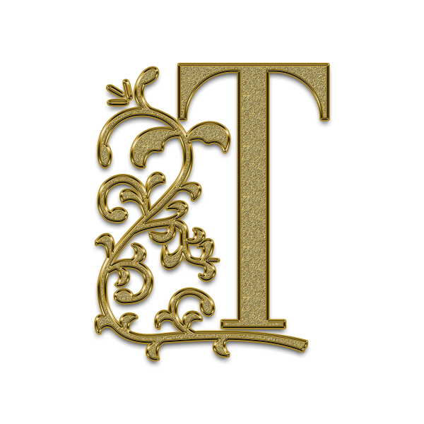 Заглавные буквы с вензелями