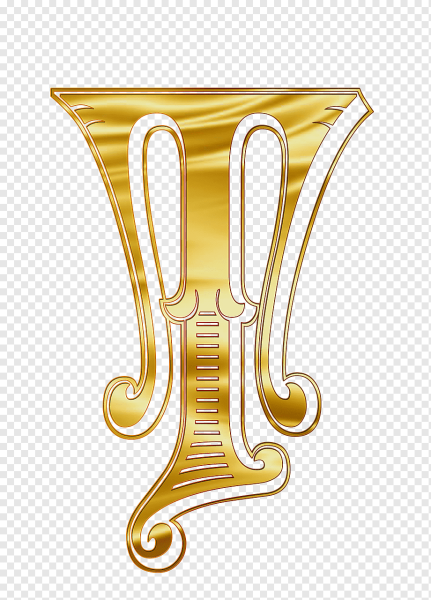 Красивые золотистые буквы