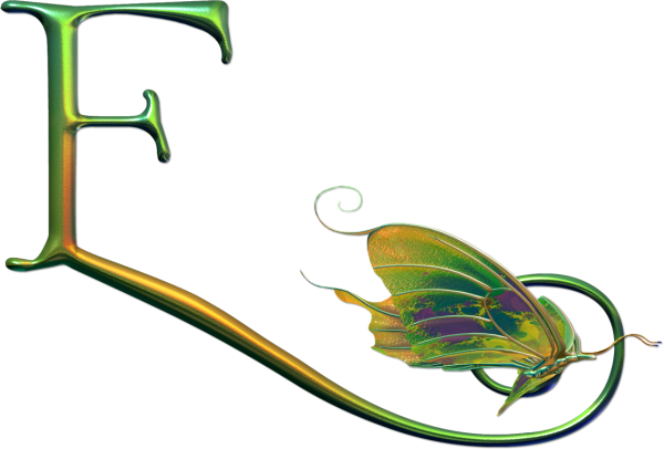 Буква е на прозрачном фоне