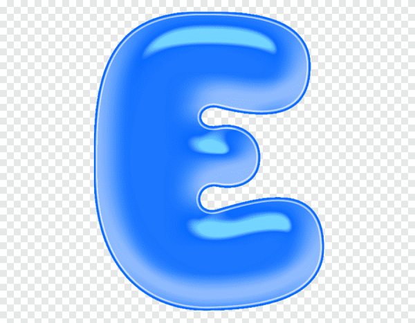 Синие буквы алфавита