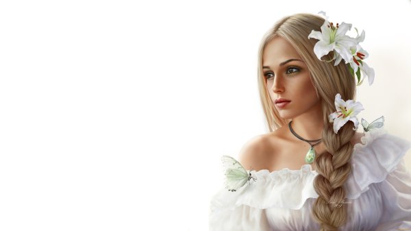 Девушка с косой