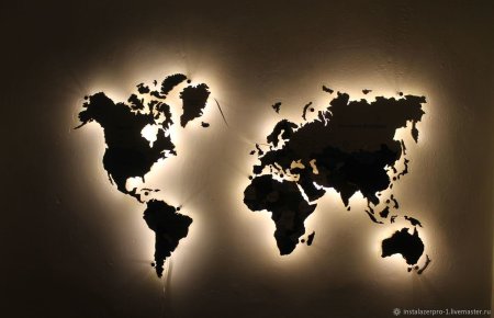 Карта мира красивая