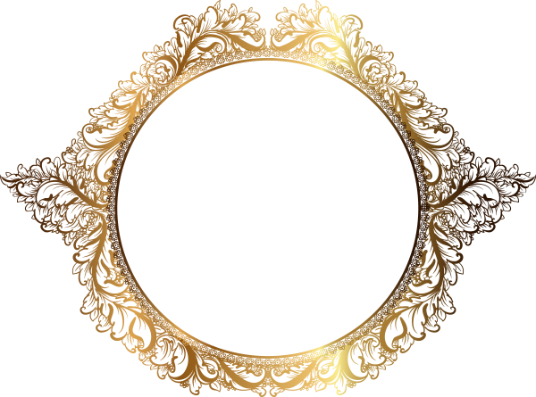 Круглая Винтажная рамка