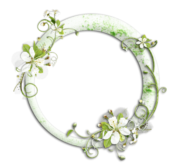 Круглая рамка на прозрачном фоне