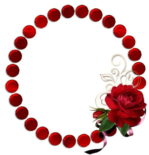 Красивая круглая рамочка