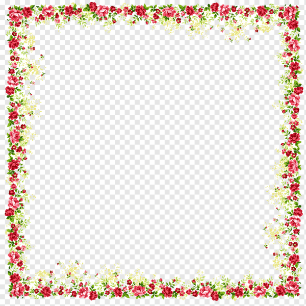 Тонкая Цветочная рамка