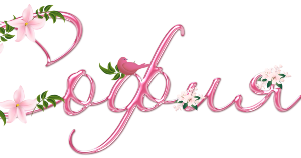 Имя София надпись красивая