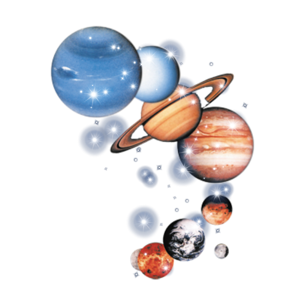 Планеты на Светлом фоне