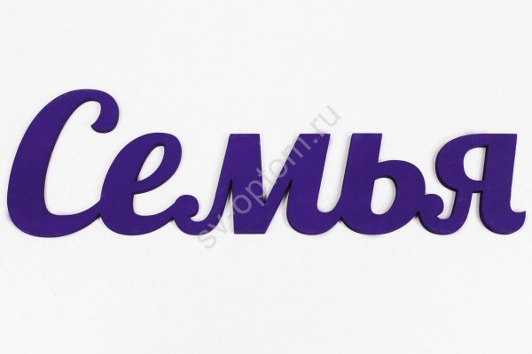 Надпись семья Бирюковых