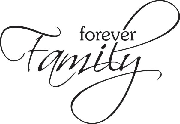 Family надпись на белом фоне