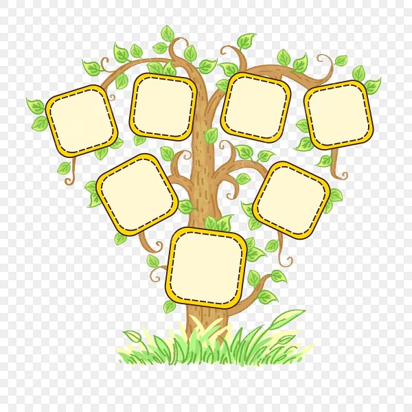 Трафарет Древо семьи