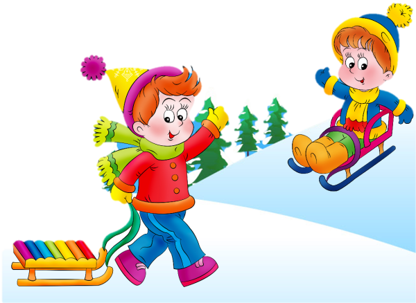 Санки картинка для детей