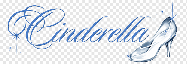 Надпись Золушка на прозрачном фоне