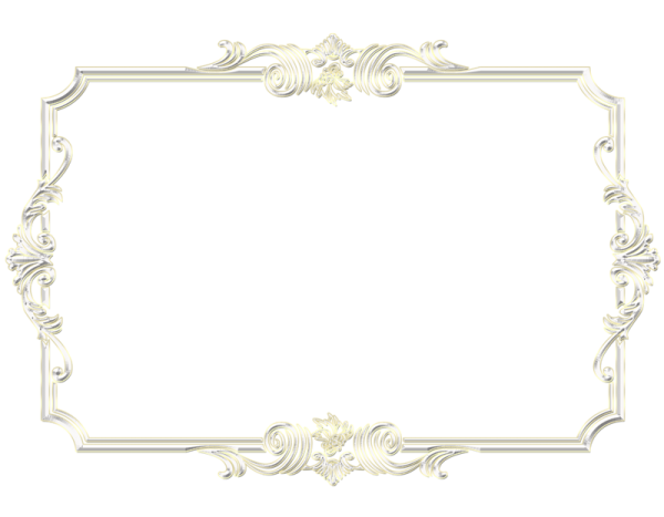 Красивая белая рамка