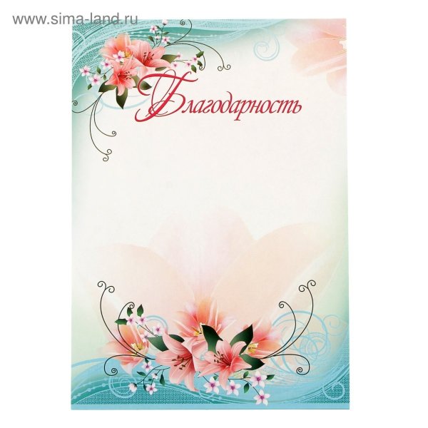 Рамка для благодарственного письма воспитателю