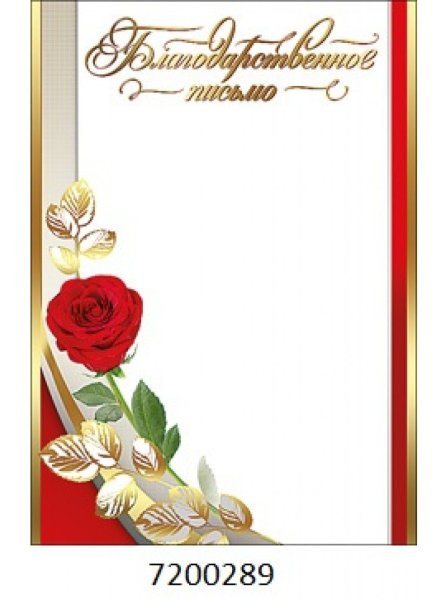 Красивая рамка для благодарственного письма