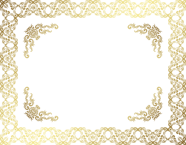 Золотая рамка для сертификата