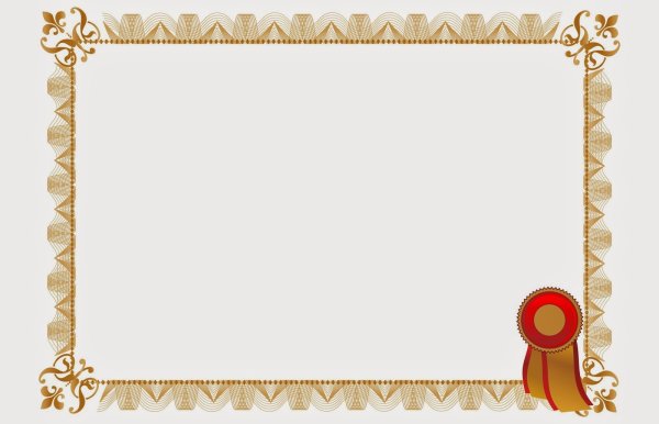 Рамка для сертификата