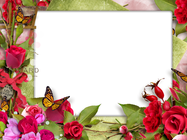 Рамка цветы